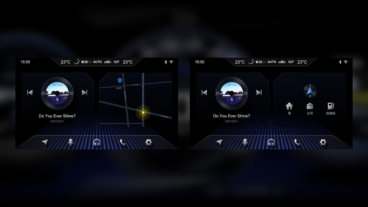 【原创】东风汽车HMI风格稿（图ZMTA2MTU2Nzky） - 软件界面 - 站酷设计师自然卷的安娜原创素材 - 站酷ZCOOL