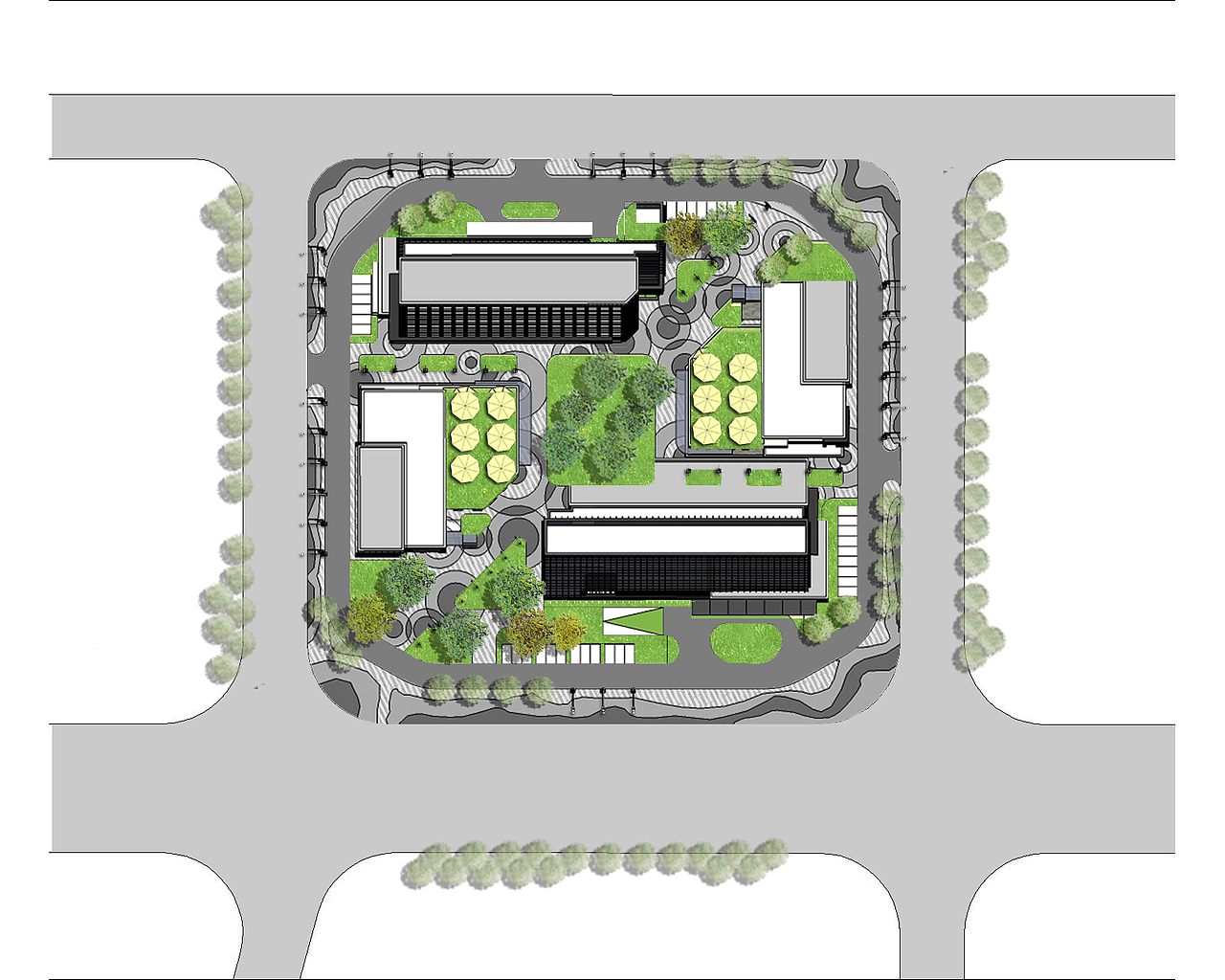城市景观设计西安商业区