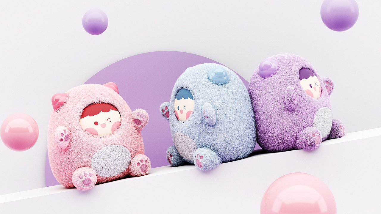 怪兽娃娃移动电源暖手宝x感物设计