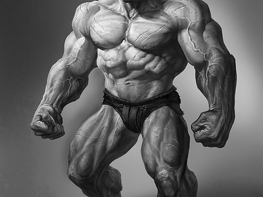 游戏原画--兽人练习