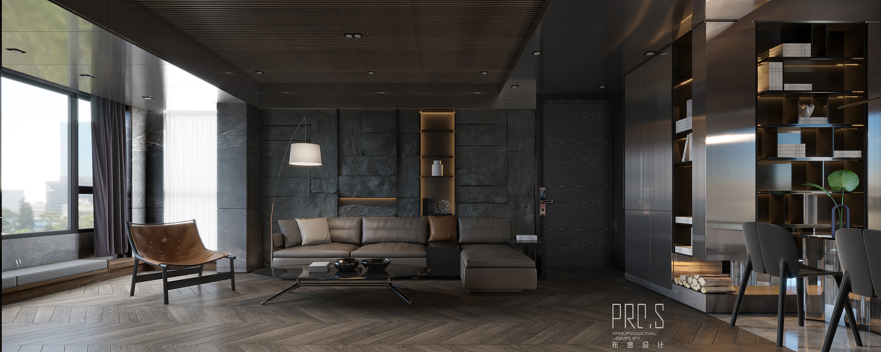 布舍设计【沉郁绅士】丨住宅设计