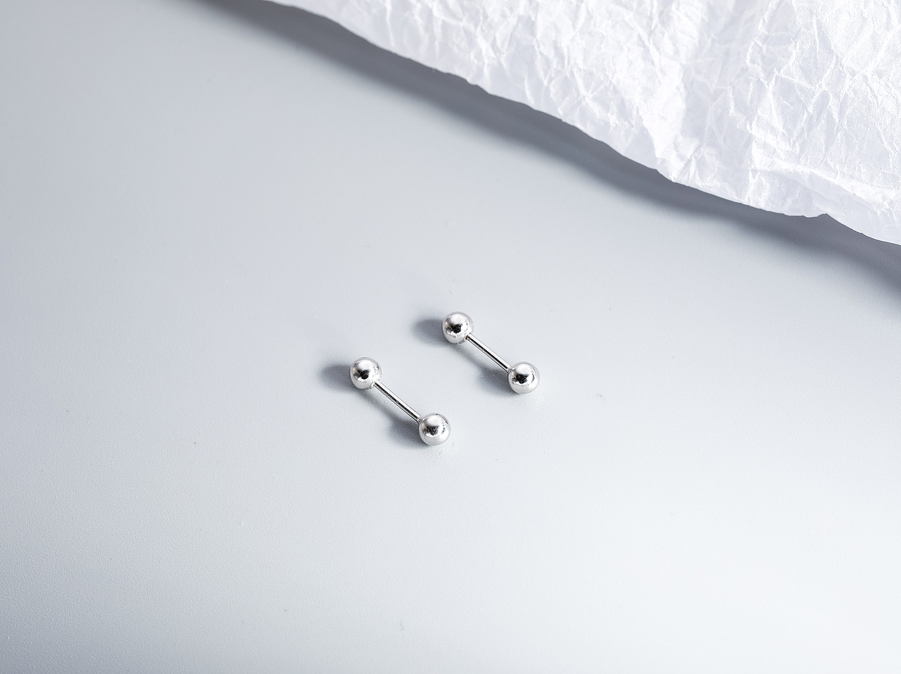 银饰品耳钉耳环首饰拍摄/电商静物产品拍照/小清新饰品