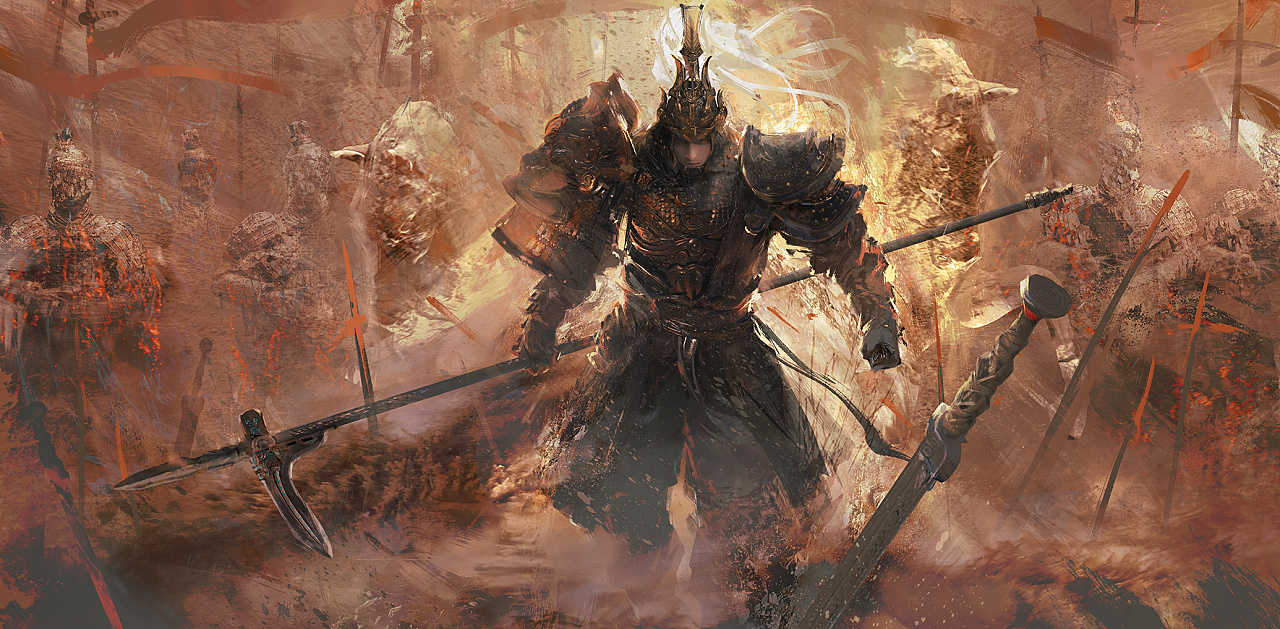 永劫无间-岳山|插画|游戏原画|一苏摩一 - 原创作品 - 站酷 (zcool)