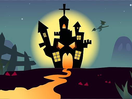 万圣节~用UI做的小插画