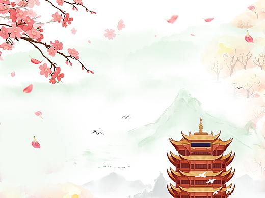 樱花海报背景