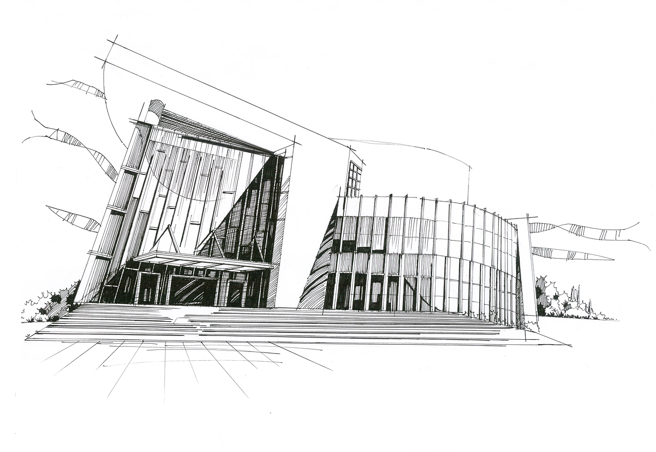 建筑画（图ZODgwNDYyODA=） - 绘画 - 站酷设计师小影的小影原创素材 - 站酷ZCOOL