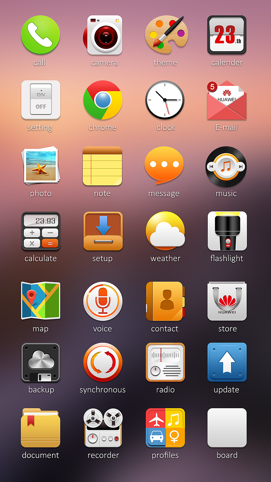 华为主题设计作品 icon