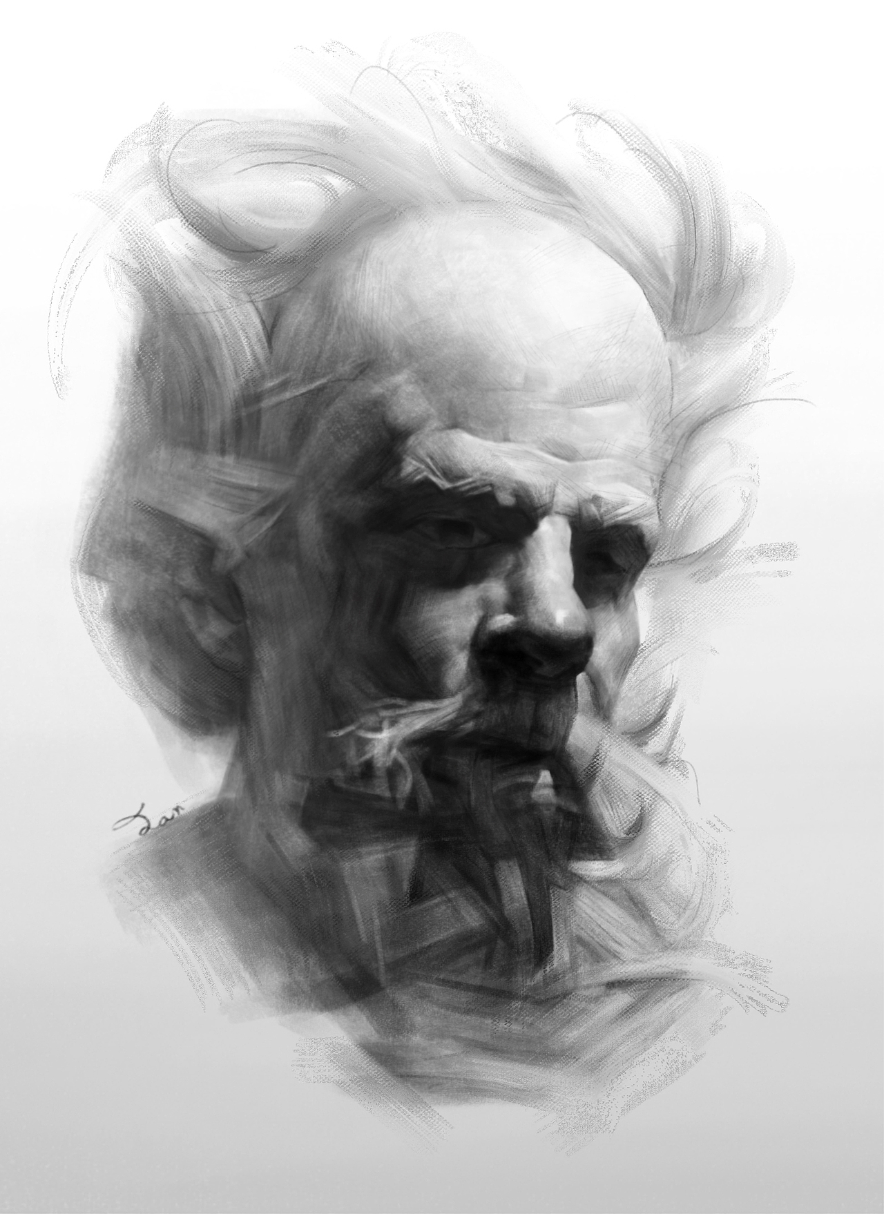 头像素描|纯艺术|绘画|画个蛋蛋_临摹作品-站酷zcool