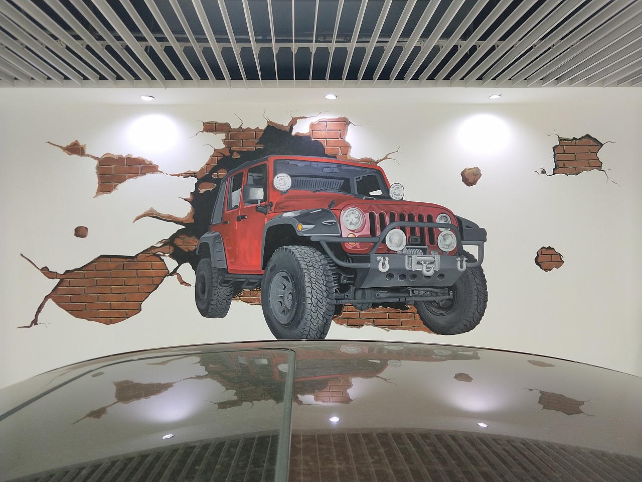 手绘三D壁画3d汽车画展彩绘|纯艺术|油画|云南彩绘 - 原创作品 - 站酷 (ZCOOL)