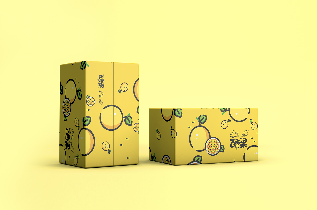 【原创】水果手绘包装设计-百香果