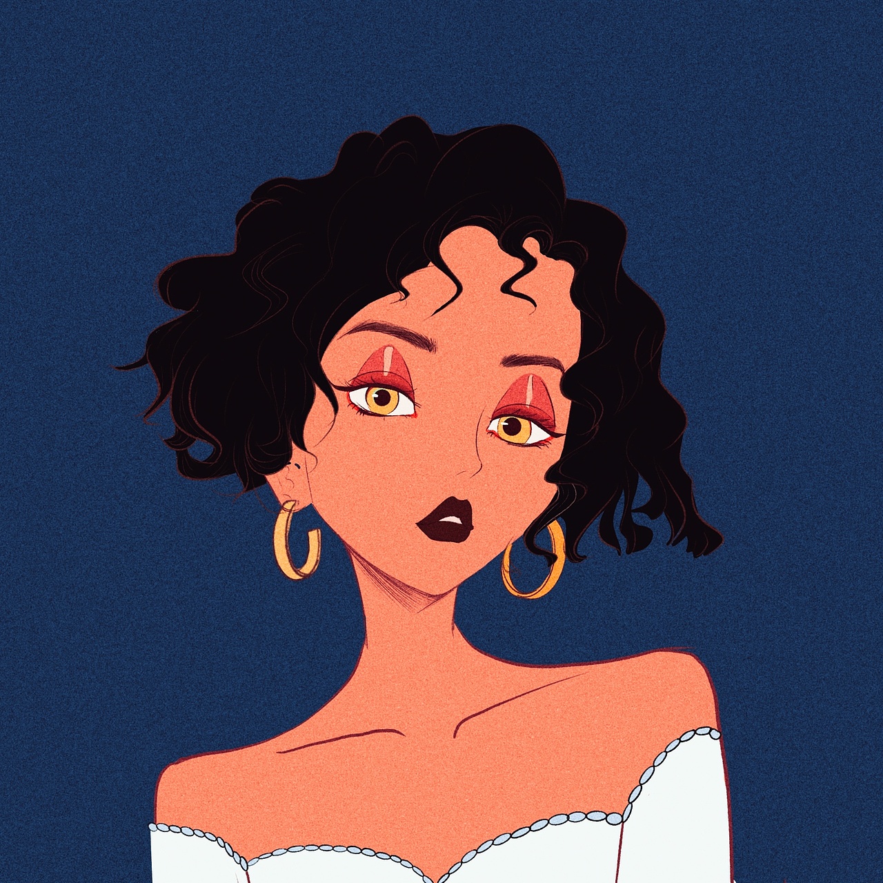 卷头发美眉（图ZMjY0ODE0NTg0） - 创作习作 - 站酷设计师小屁玫原创素材 - 站酷ZCOOL