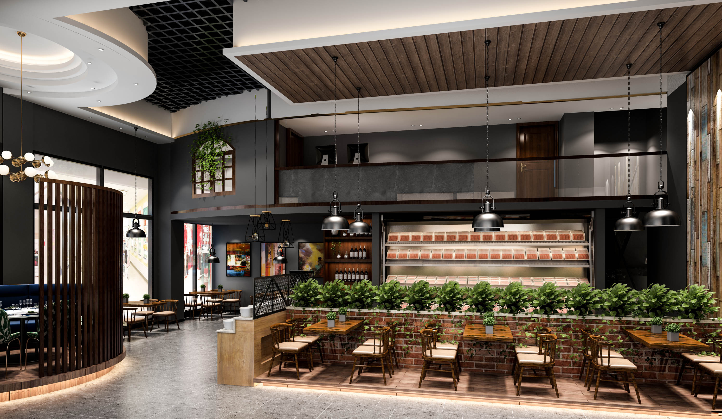 1992麻辣烫店面效果图