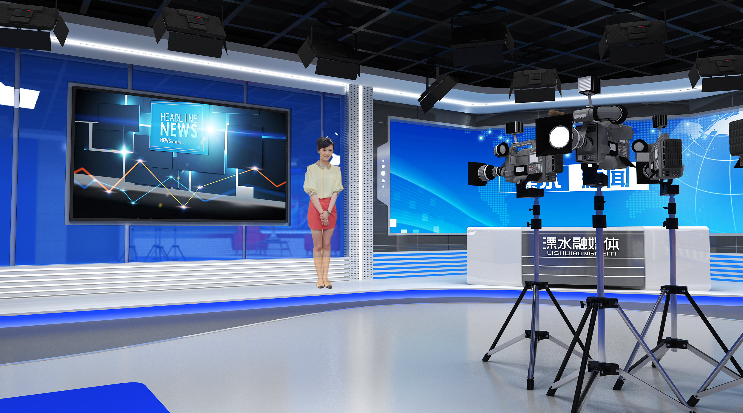 溧水电视台融媒体演播室