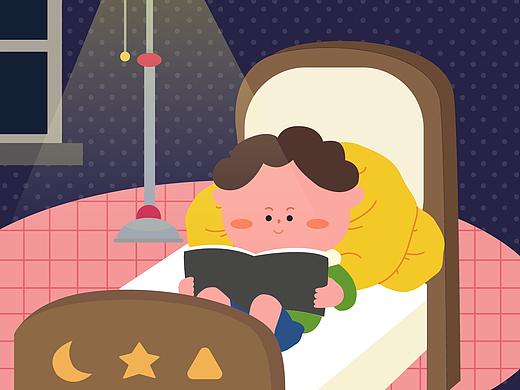 关于保护视力-插画