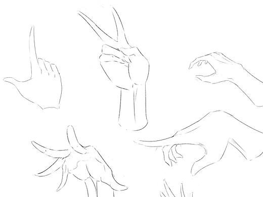 【0314】手部速写练习