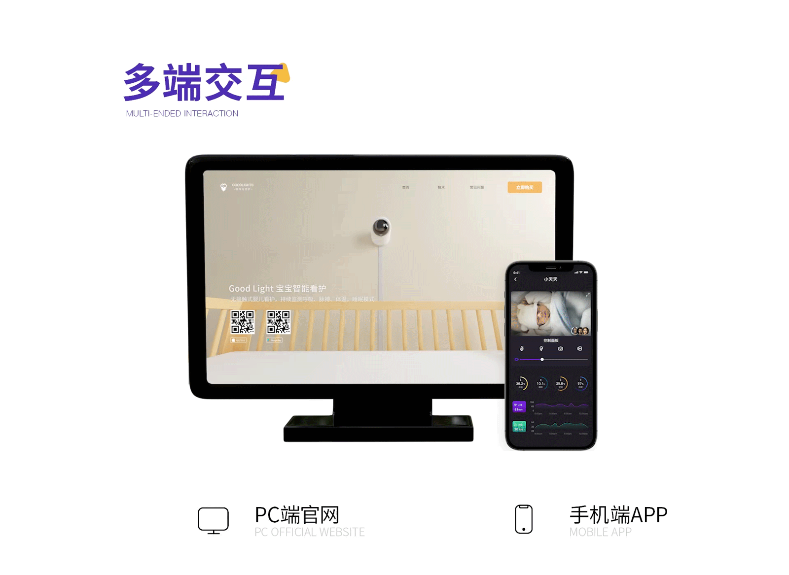 GoodLight婴幼儿智能物联监控APP项目（图ZMjcxMjIwNjcy） - APP界面 - 站酷设计师DDMOOO原创素材 - 站酷ZCOOL