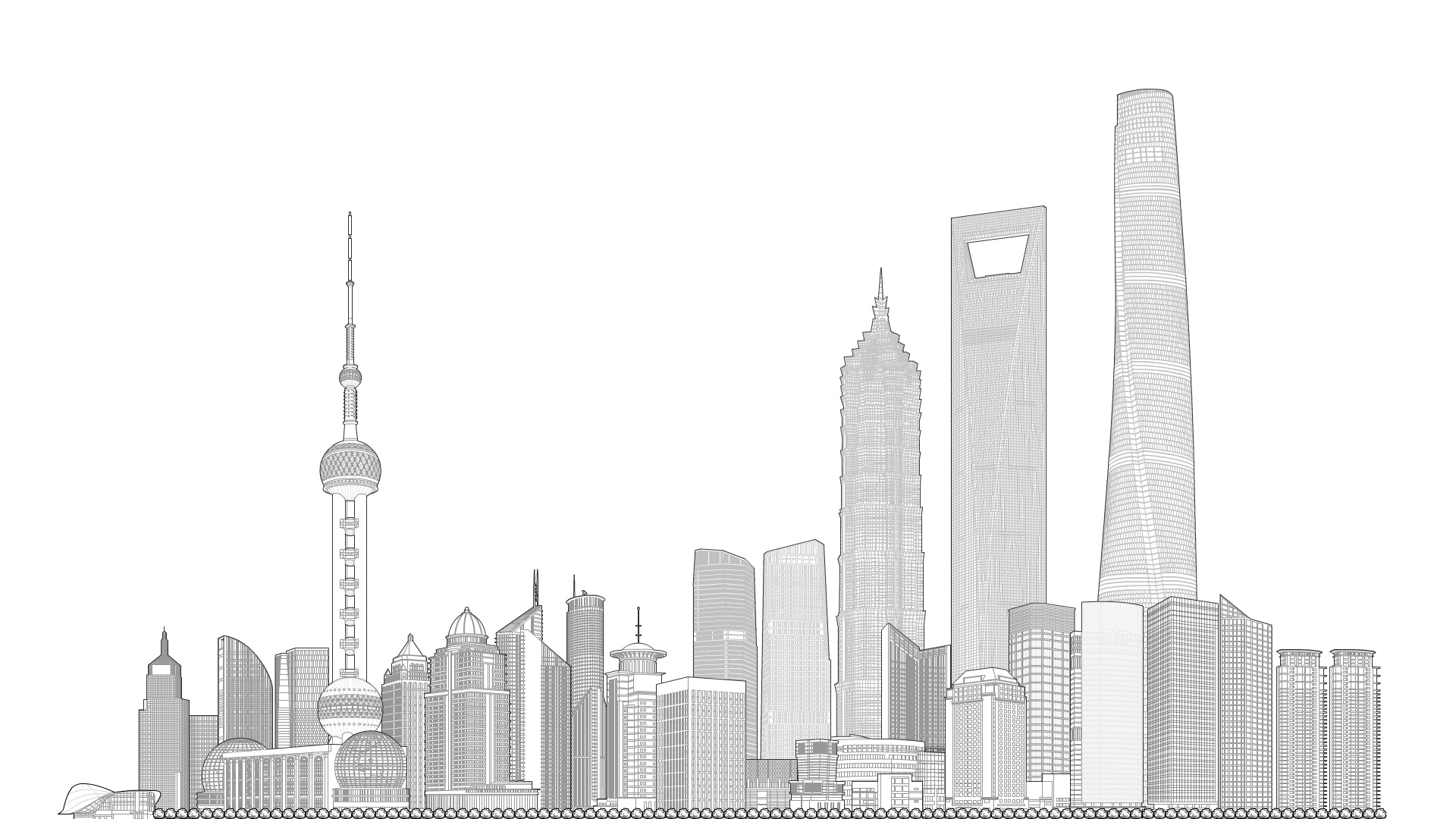 上海大厦手绘,上海大厦简笔画 - 伤感说说吧