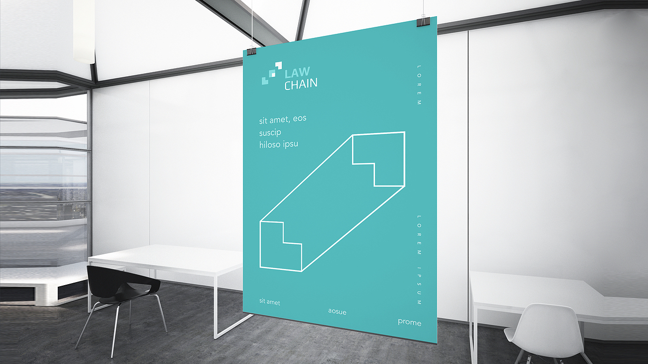 律师logo 律师 区块链vi 金融logo LawChain