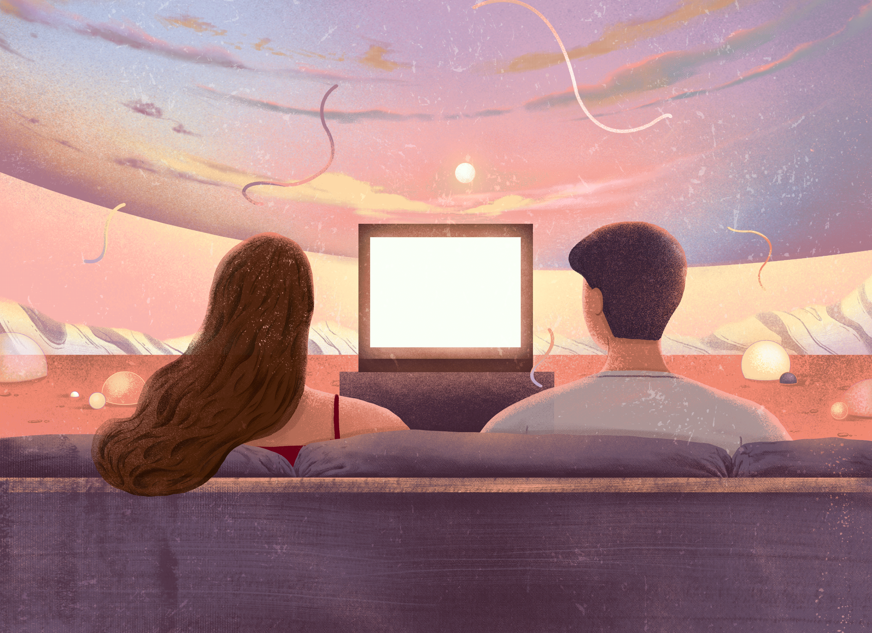 secrets in burgundy red sky
那紫红色的天空中蕴藏的秘密