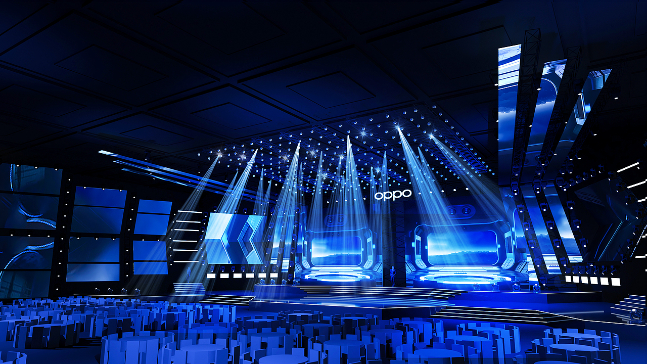 2021 OPPO年会舞美设计方案（图ZMjQ5NjA2NjA4） - 舞台美术 - 站酷设计师庸人自扰Q原创素材 - 站酷ZCOOL