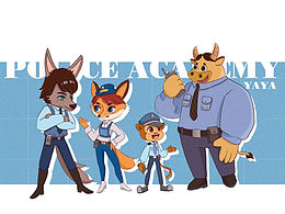 兒童插畫篇-警察學(xué)院