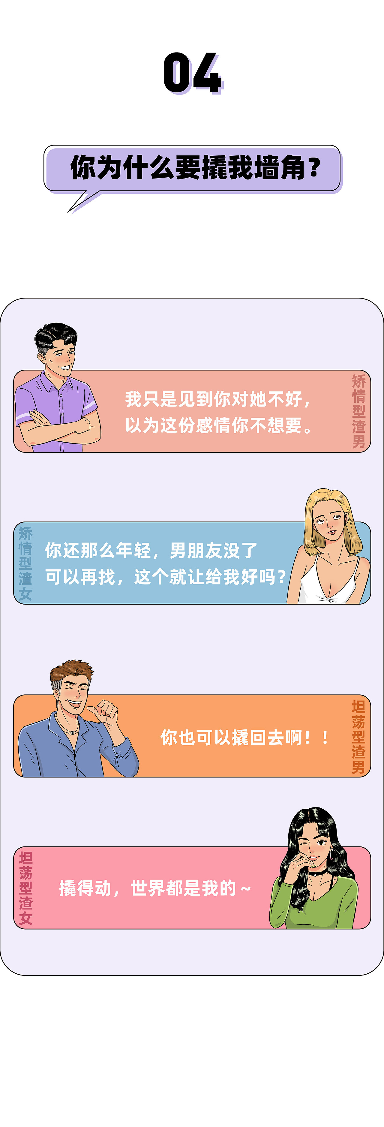 条漫工作-深度解密：那些爱情里的人渣都在想什么（图ZMjA0NjYzNDA0） - 中/长篇漫画 - 站酷设计师Mitter_米特原创素材 - 站酷ZCOOL