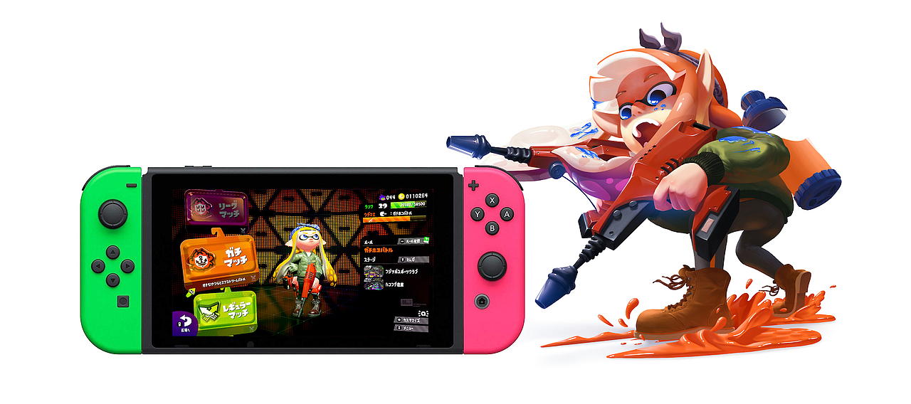 喷射战士2—墨灵：乌贼娘（Splatoon2 Fan Art）（图ZMTI1MjkxMDY0） - 游戏原画 - 站酷设计师panpeitong原创素材 - 站酷ZCOOL