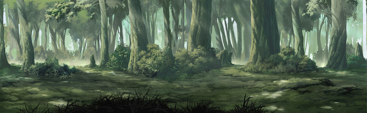 我绘制的横版过关场景