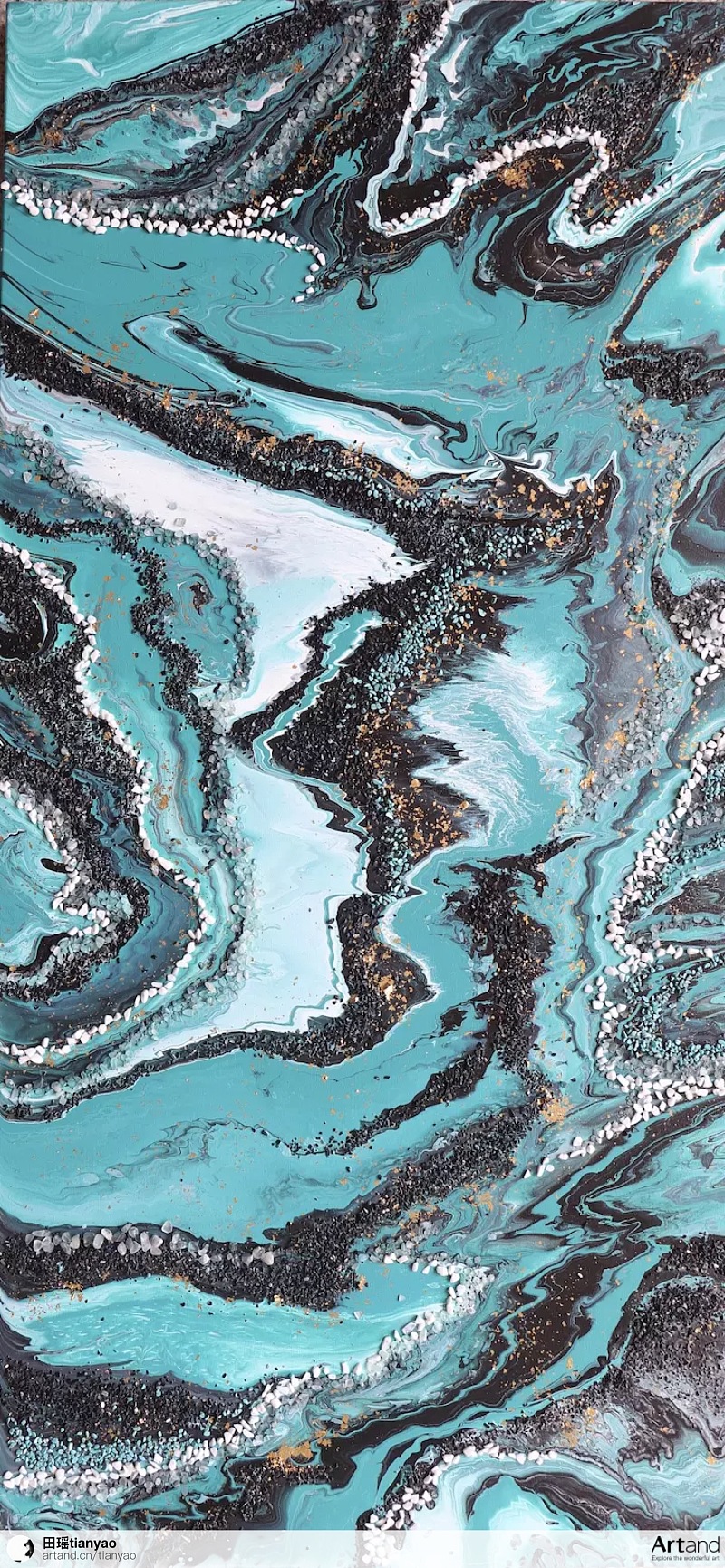 流体画的十种常用手法【五】