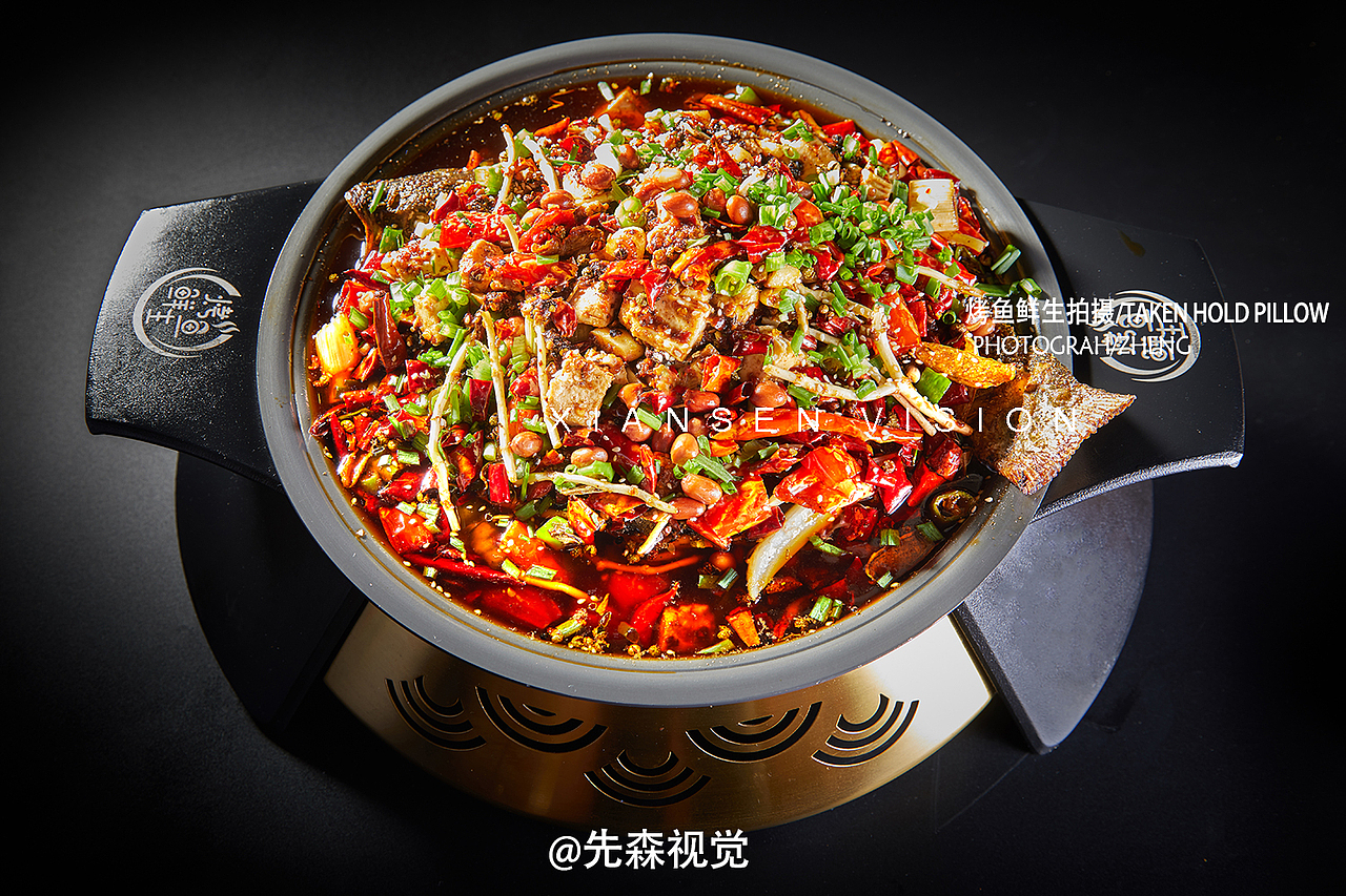 成都美食摄影 烤鱼鲜生 小龙虾 鱿鱼干锅等拍摄