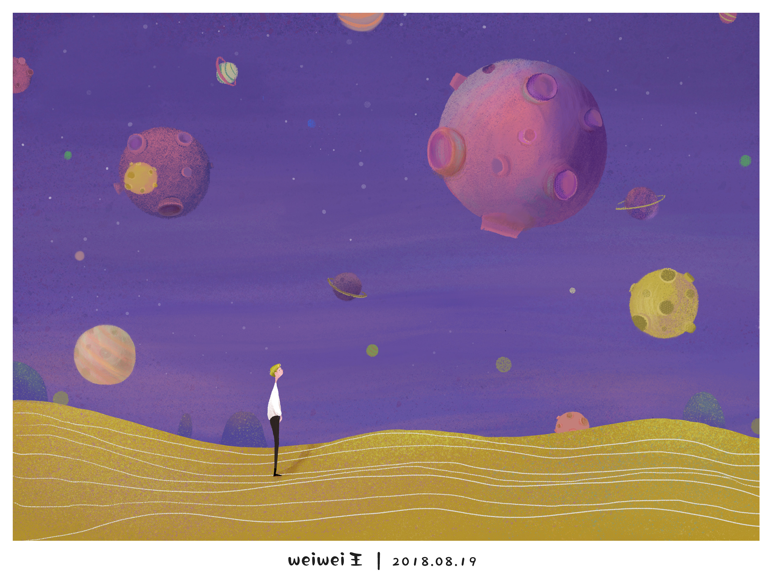 孤独星球系列|插画|儿童插画|王weiwei王 - 原创作品 - 站酷 (zcool)