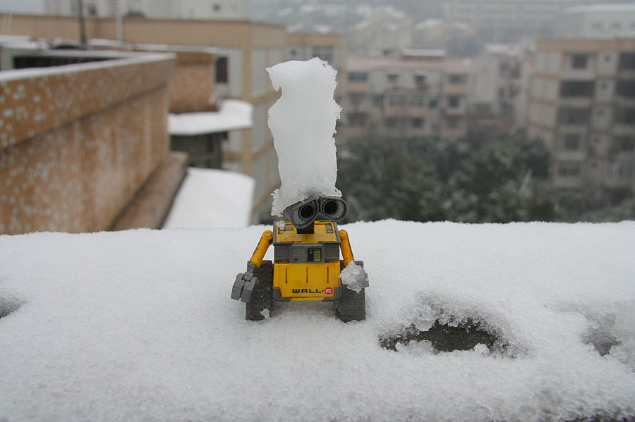 今天下雪了！于是拍玩具！！