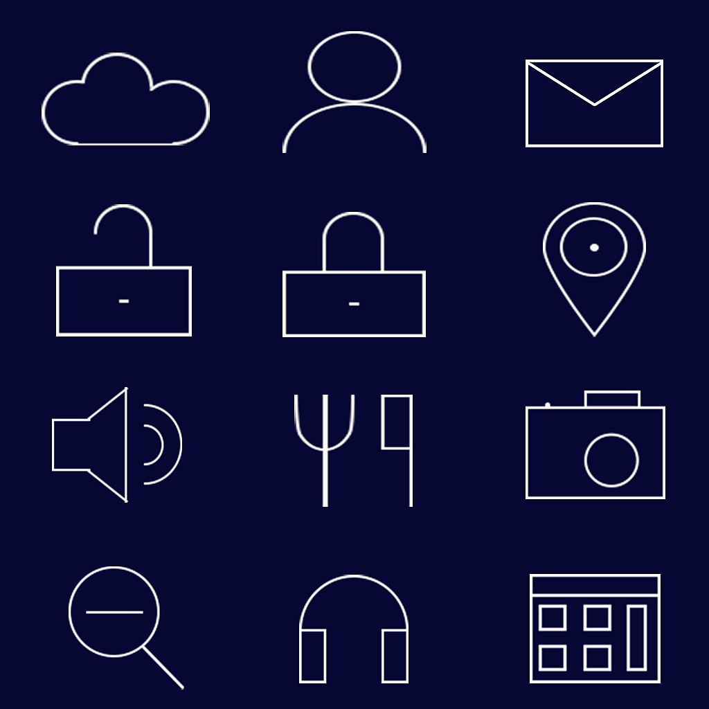 初学者临摹线性图标 - 原创作品 - 站酷(zcool)