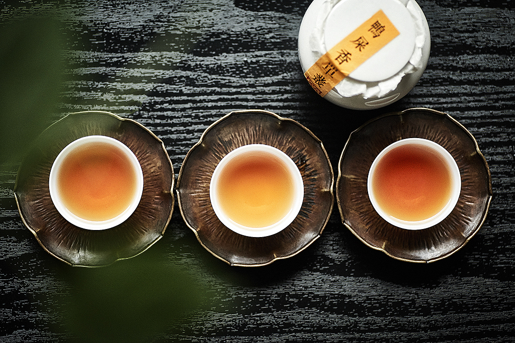 一组茶叶拍摄