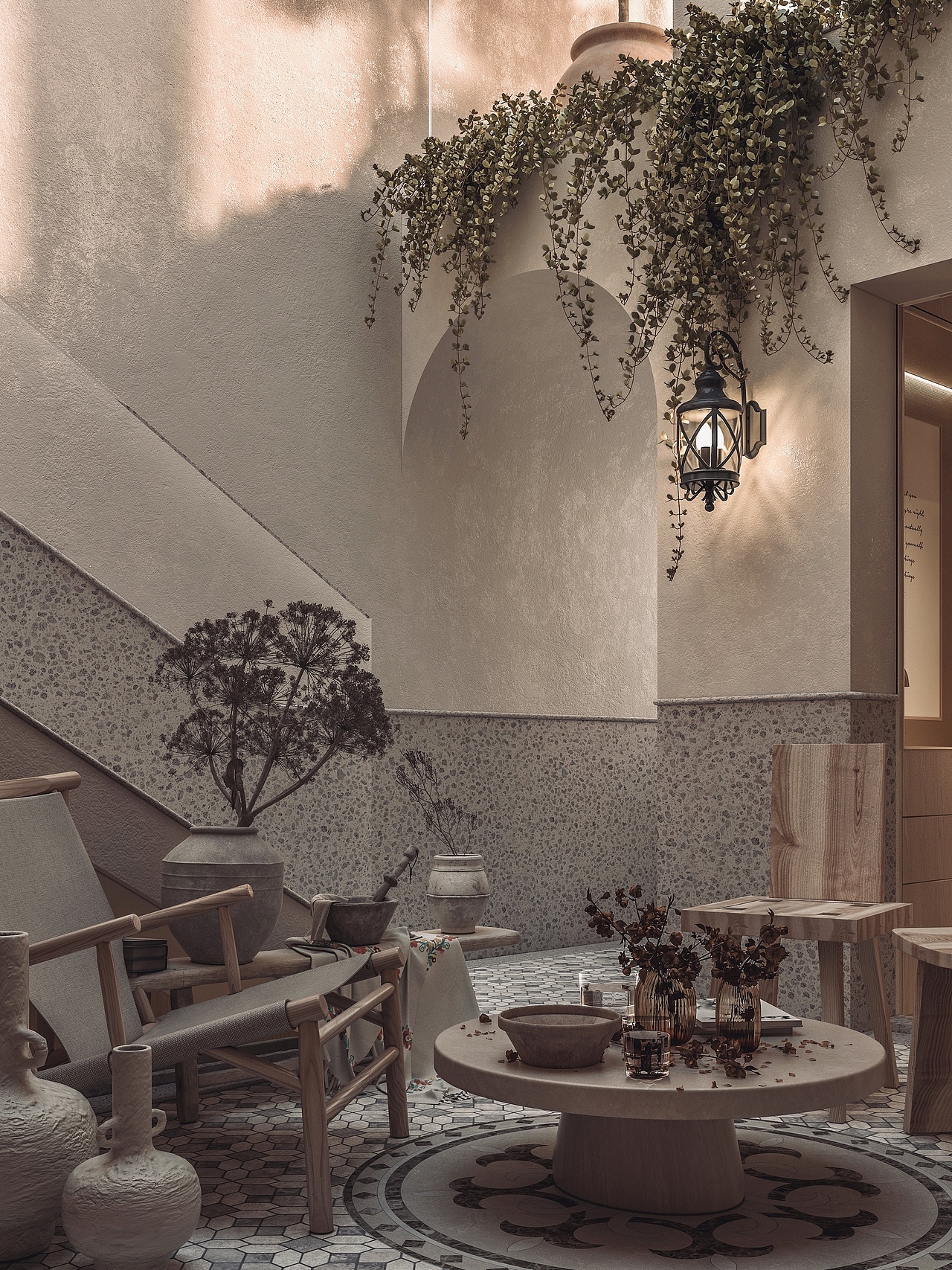 【中东风，花园里放着《古兰经》】上海400平私宅设计