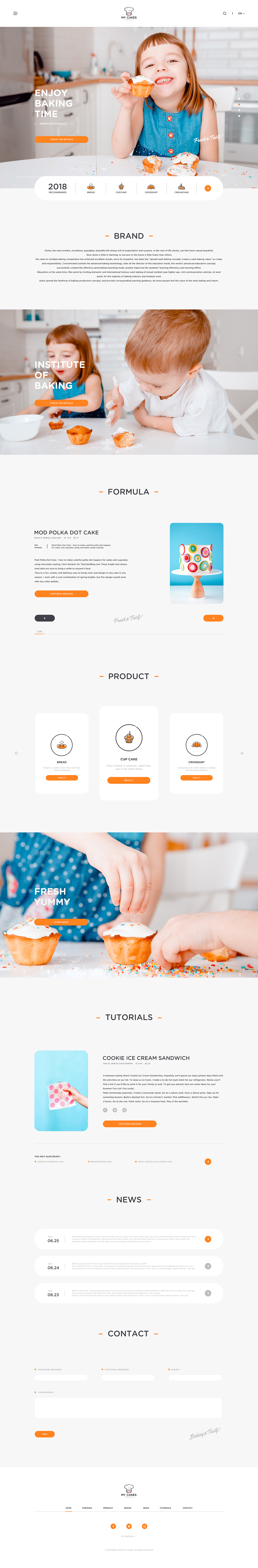 Website design: My Cakes#（图ZMTE5OTY2NzIw） - 企业官网 - 站酷设计师Sawyerchan原创素材 - 站酷ZCOOL