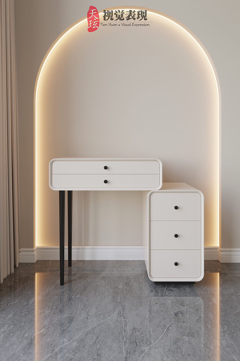 一款小巧的梳妆台案例效果图！（图ZMzQ4MjM5NDQ4） - 其他工业/产品 - 站酷设计师天玹视觉表现原创素材 - 站酷ZCOOL