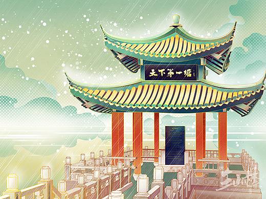 【寿县篇 · 二】芍陂(安丰塘)插画