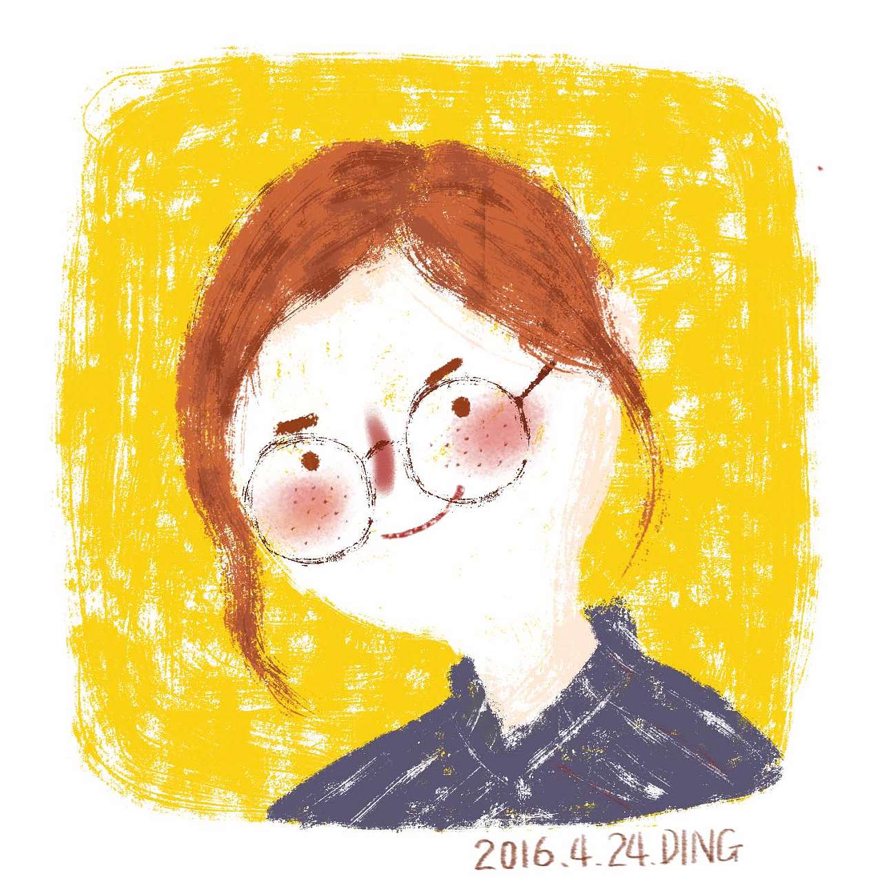 插画 每日一图 ps 电脑手绘 小头像