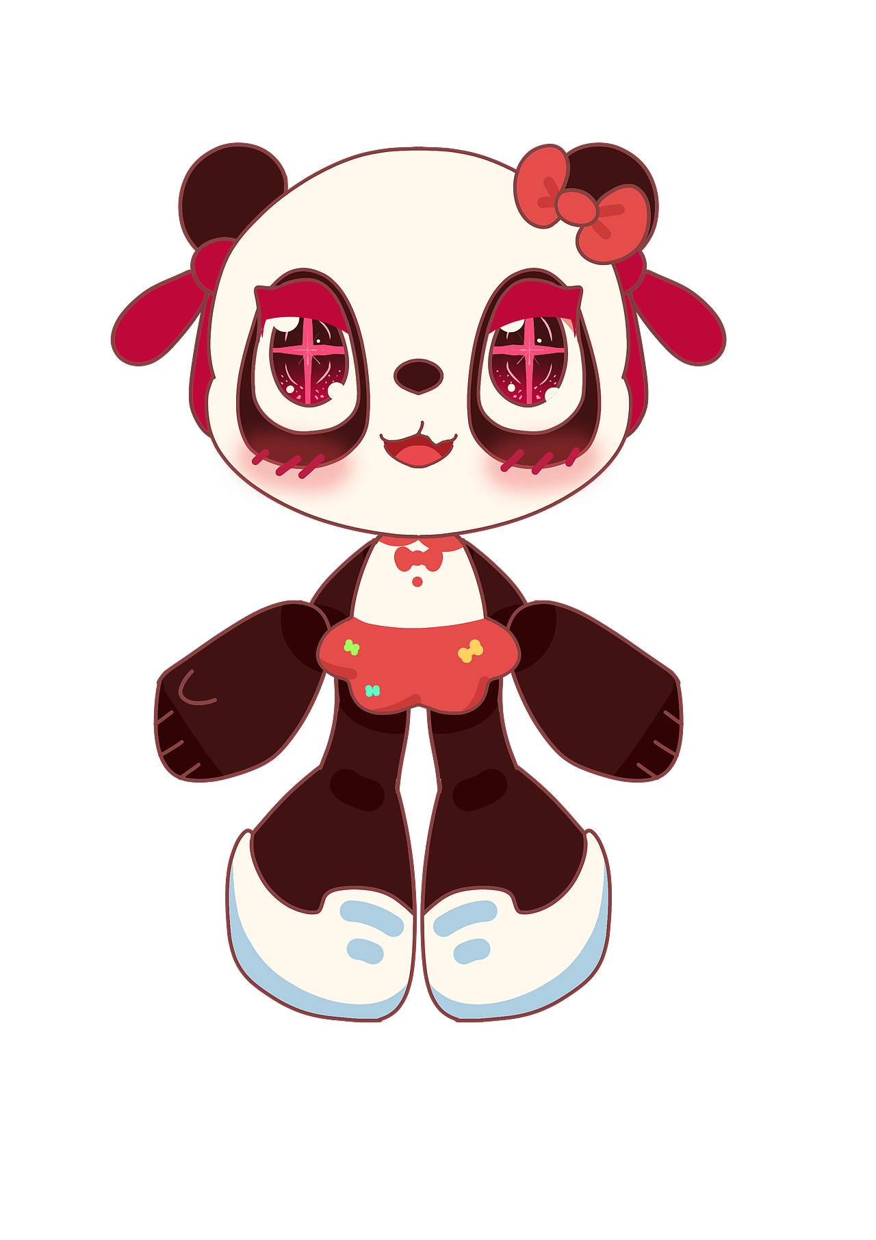 原创ip形象-2022北京冬奥会吉祥物q版形象