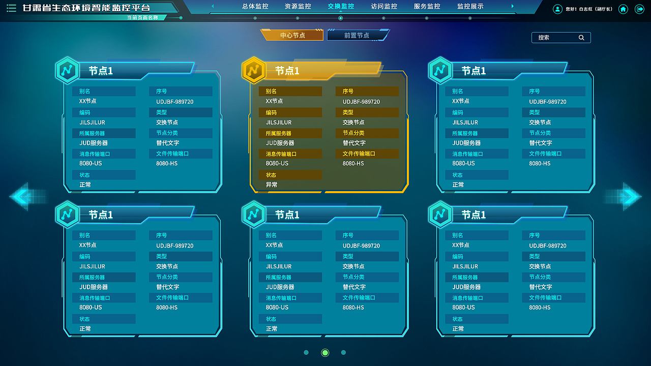 生态环境智能监控平台高保真原型图（图ZMzUyMDUyMjY4） - 软件界面 - 站酷设计师LHao2原创素材 - 站酷ZCOOL