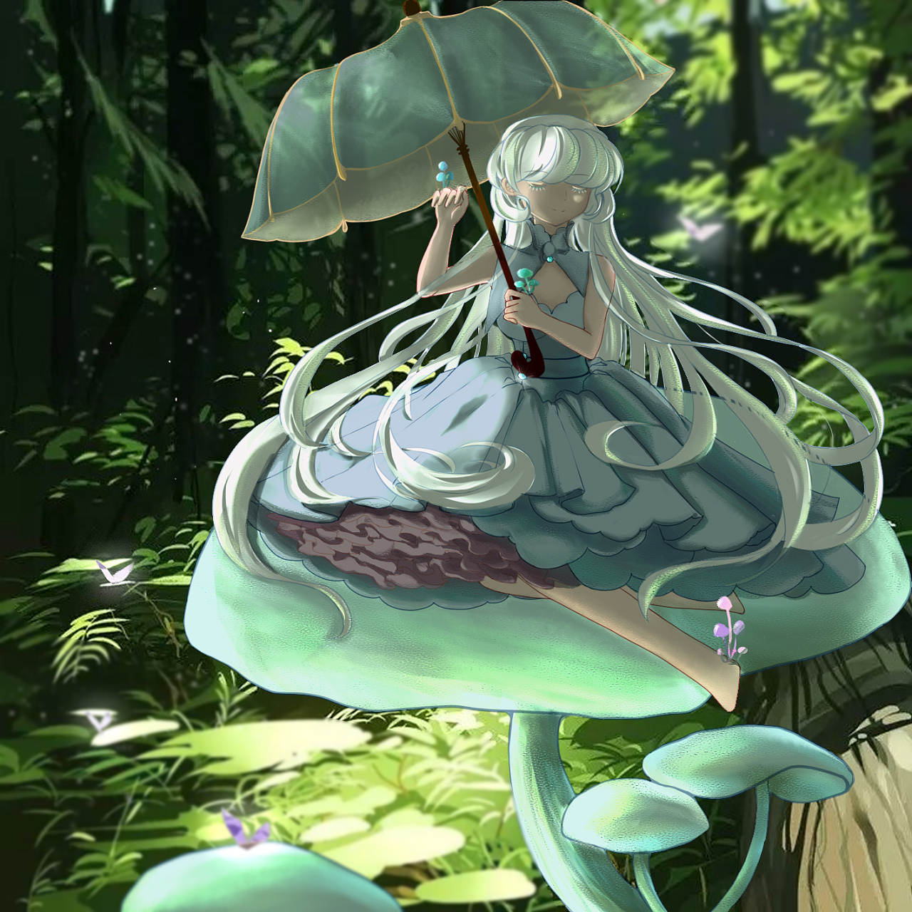蘑菇拟人化图片