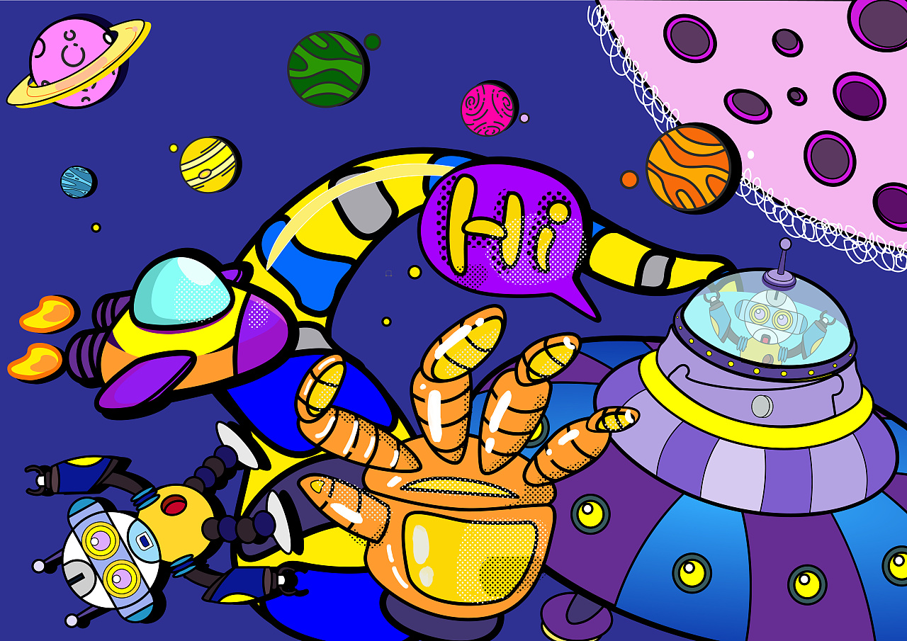 未来—探索遇见|插画|商业插画|十柾 - 原创作品 - 站酷 (zcool)