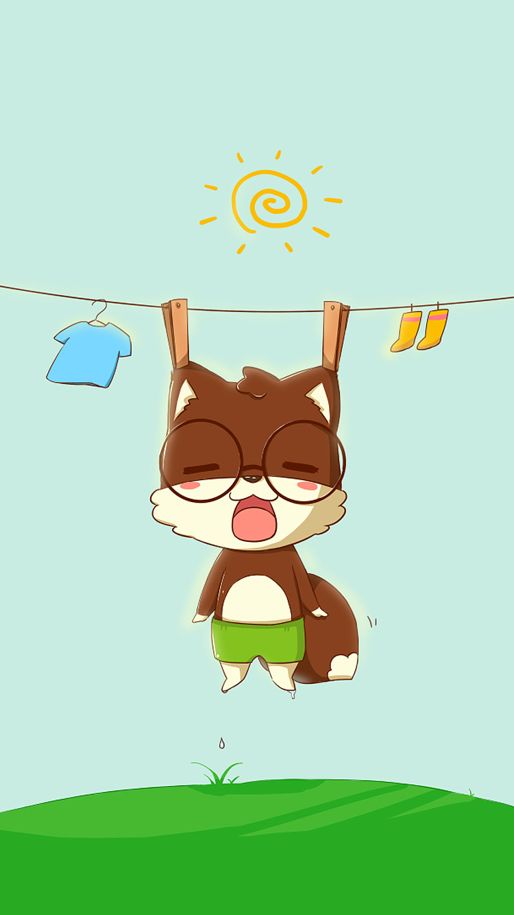 【三只松鼠】手机壁纸——文艺系列|插画|商业插画|松鼠小贱 - 原创