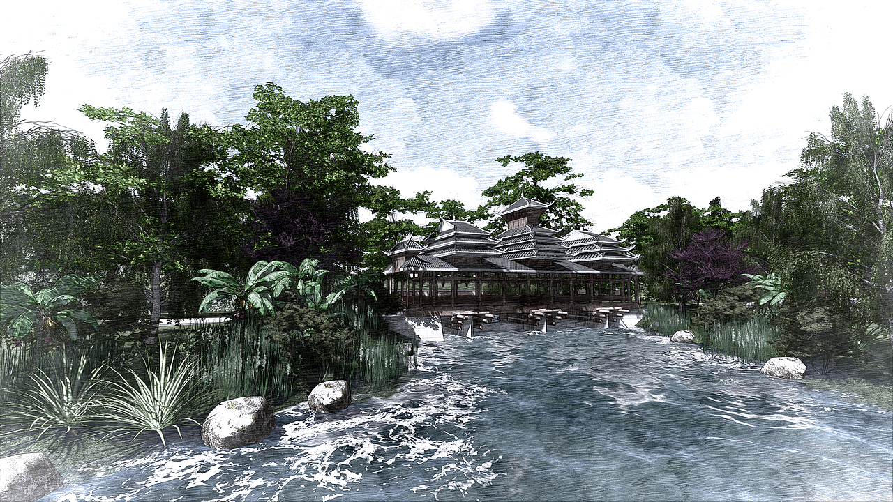 苗香古韵-公园景观设计（图ZNTkxODA4MDA=） - 景观设计 - 站酷设计师张邦国原创素材 - 站酷ZCOOL