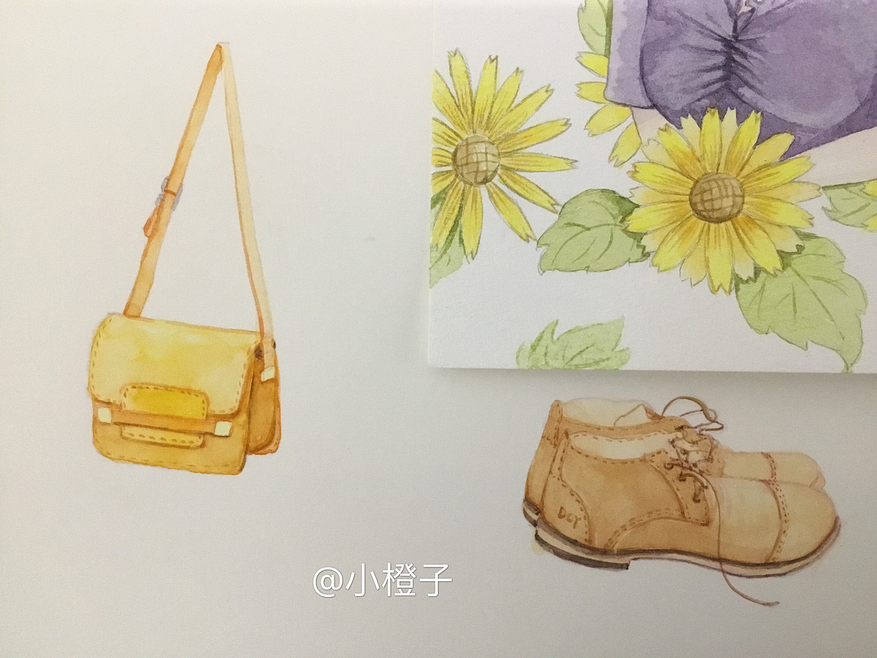 水彩人物插画（图ZMTI3OTE4NTI0） - 艺术插画 - 站酷设计师森林剧场原创素材 - 站酷ZCOOL