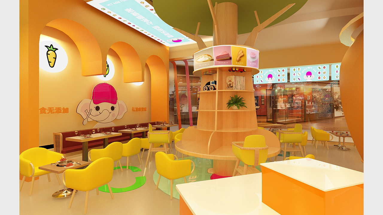 一pai文化 | 餐厅【唯爱家】儿童餐厅（图ZMjc4OTg0OTA4） - 商业空间设计 - 站酷设计师一兀文化原创素材 - 站酷ZCOOL