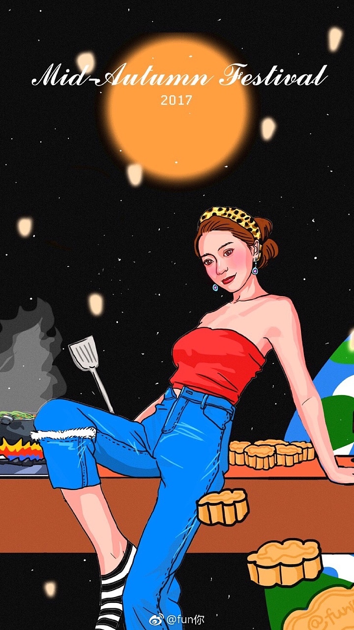星座与月光（图ZOTkyNTU2MDQ=） - 商业插画 - 站酷设计师fun你原创素材 - 站酷ZCOOL