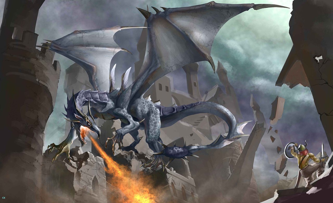 维京勇士斗恶龙