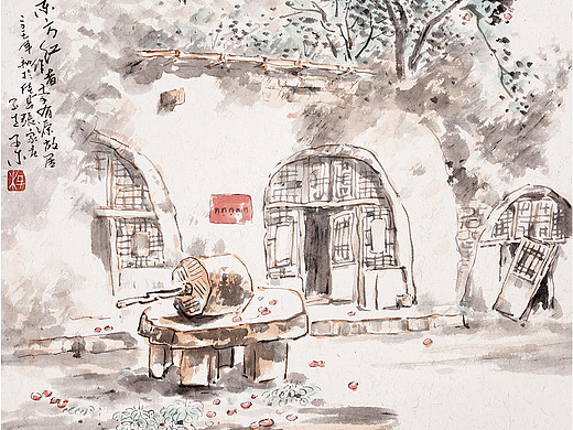 窑洞红光 > 子木第六次陕北写生墨迹